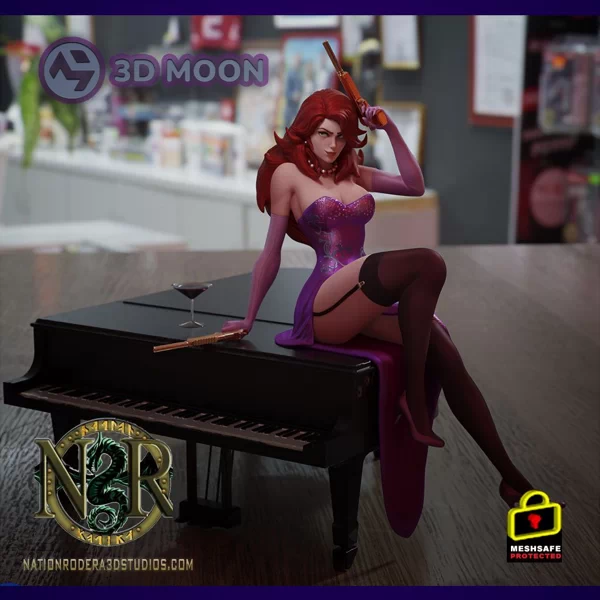 Miss Fortune on piano