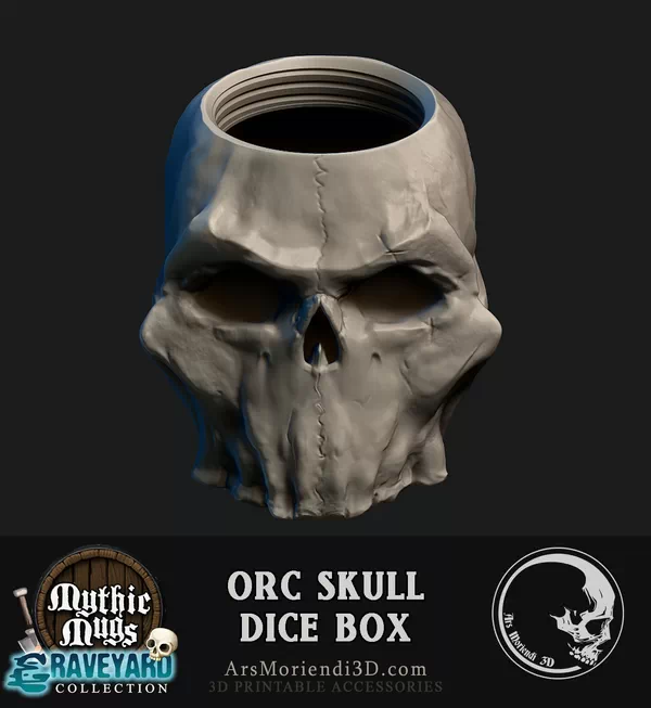 Orc Skull Dice Box