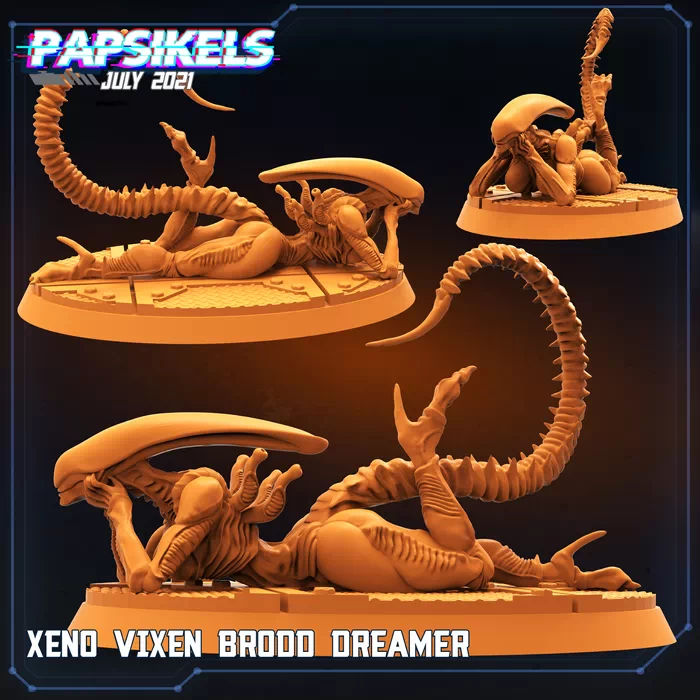 Papsikels - Aliens Vs Human - Xeno Vixen Brood Dreamer