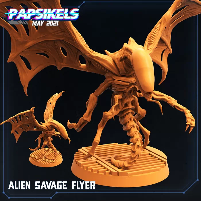 Papsikels - Aliens Vs Human - Alien Savage Flyer