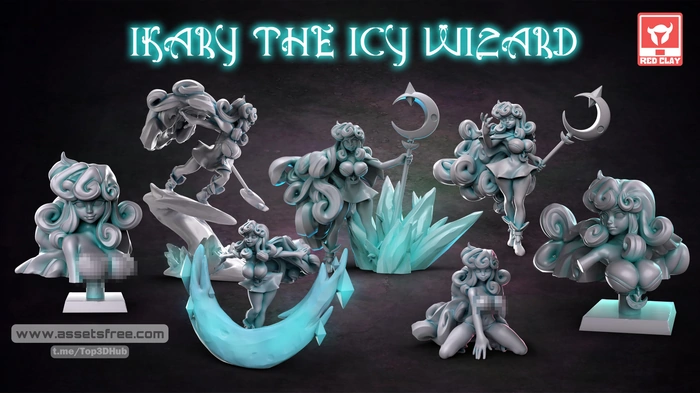 Red Clay Collectibles - Ikari. The Icy Wizard