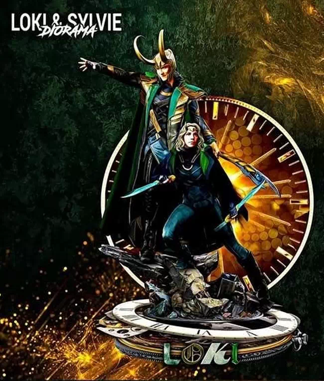 Wicked - Base Diorama Loki & Sylvie Ref Sylvie