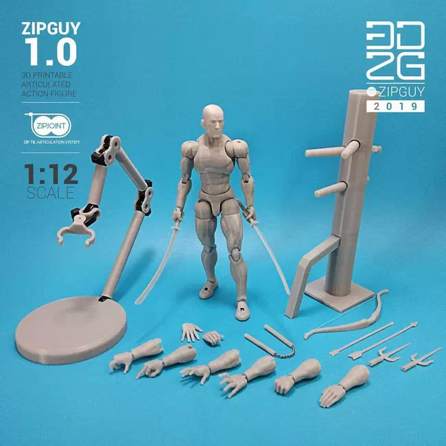 ZIPGUY 1.0 TIE ACTION FIGURE