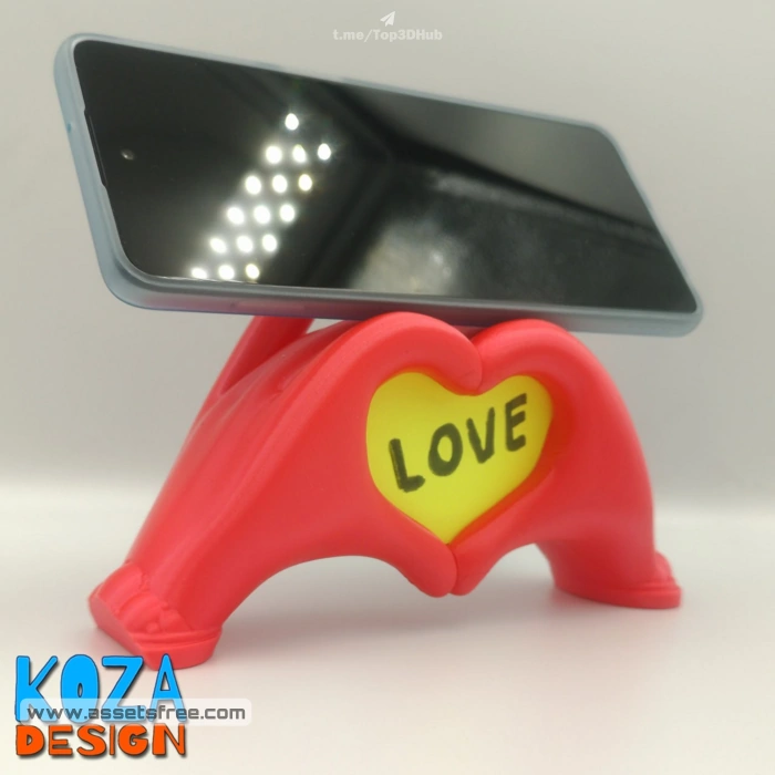 Heart hands - phone holder and picture frame