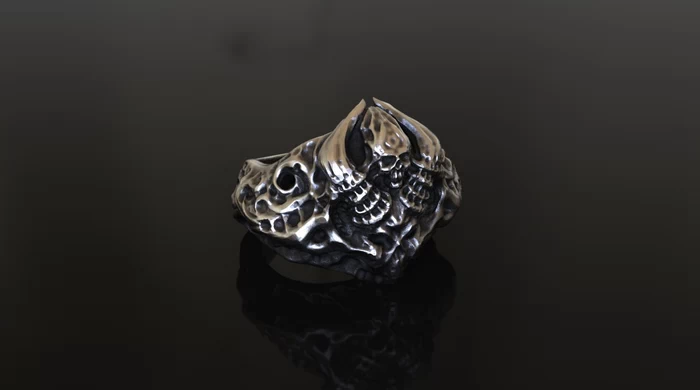 skull ring - halloween ring jewelry