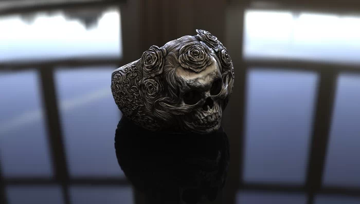 Skull ring jewelrynbsp‣ AssetsFreecom