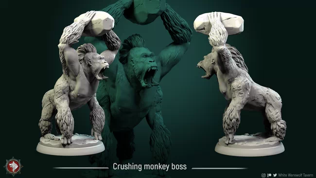Crushing monkey boss