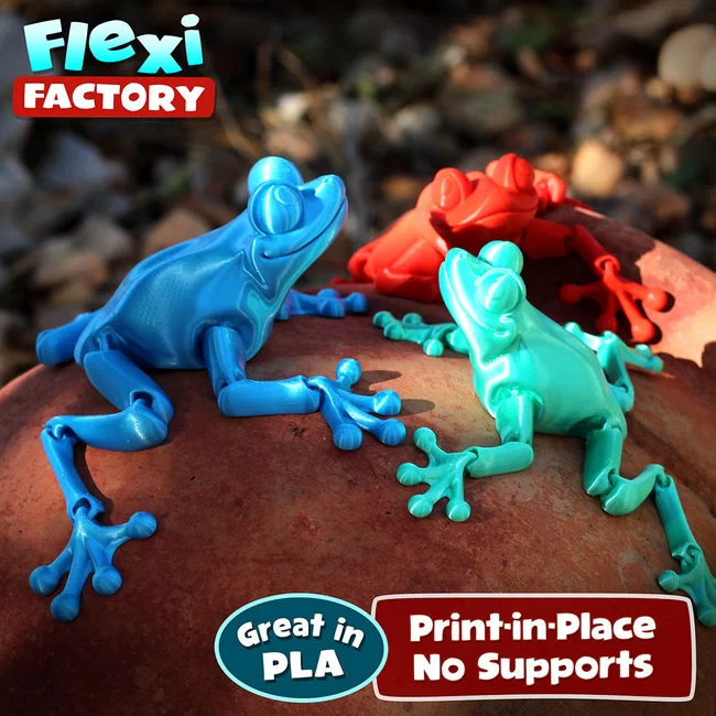 Cute Flexi Print-in-Place Frog