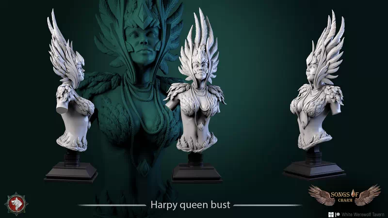 Harpy queen bust