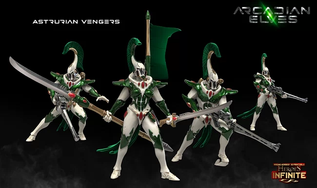 Heroes Infinite - Arcadian Elves - Astrurian Vengers