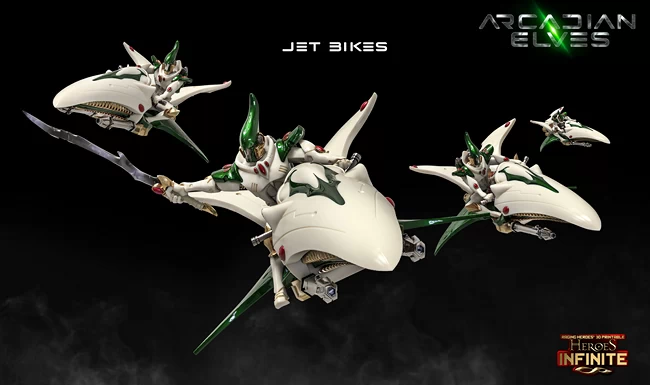 Heroes Infinite - Arcadian Elves - Jet Bikes