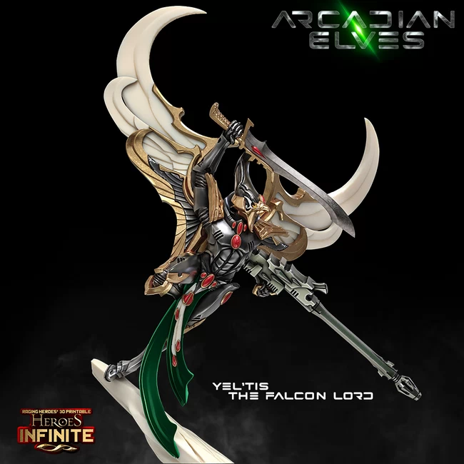 Heroes Infinite - Arcadian Elves - YelTis The Falcon Lord