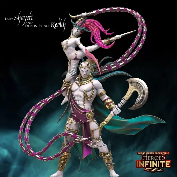 Heroes Infinite Elves of Darkness and Demons of Lust Lady Shayeti and Demon Prince Keduhnbsp‣ AssetsFreecom