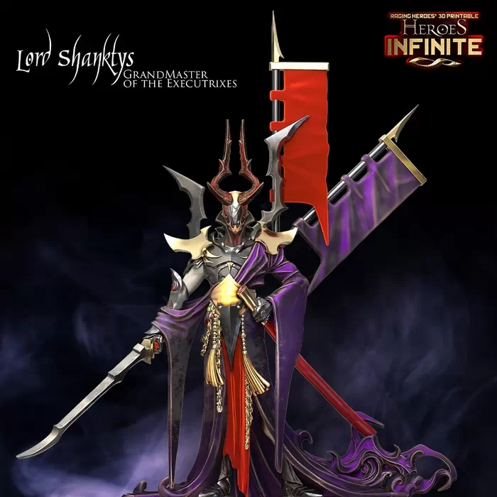 Heroes Infinite - Elves of Darkness and Demons of Lust - Lord Shanktys, Grandmaster of the Executrixes