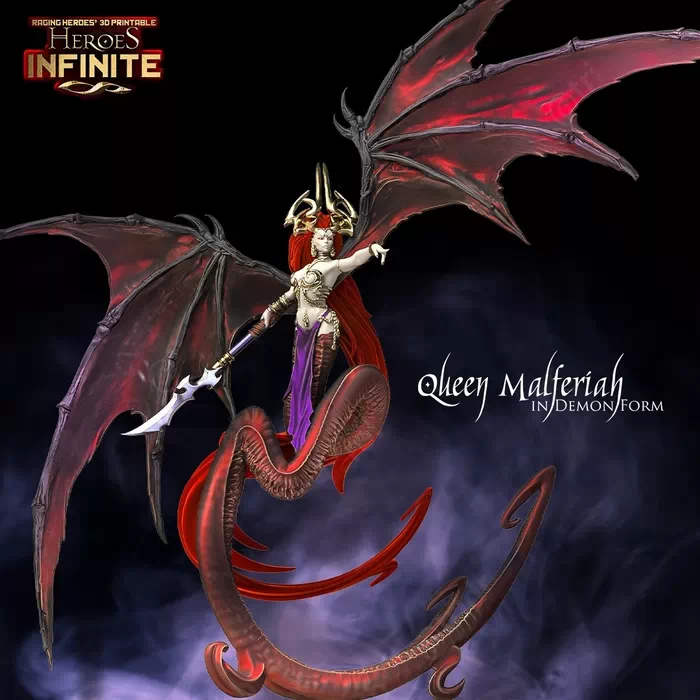 Heroes Infinite Elves of Darkness and Demons of Lust Queen Malferiah in Demon Formnbsp‣ AssetsFreecom