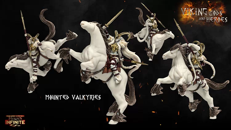 Heroes Infinite - Vikings Gods and Heroes - Mounted Valkyries