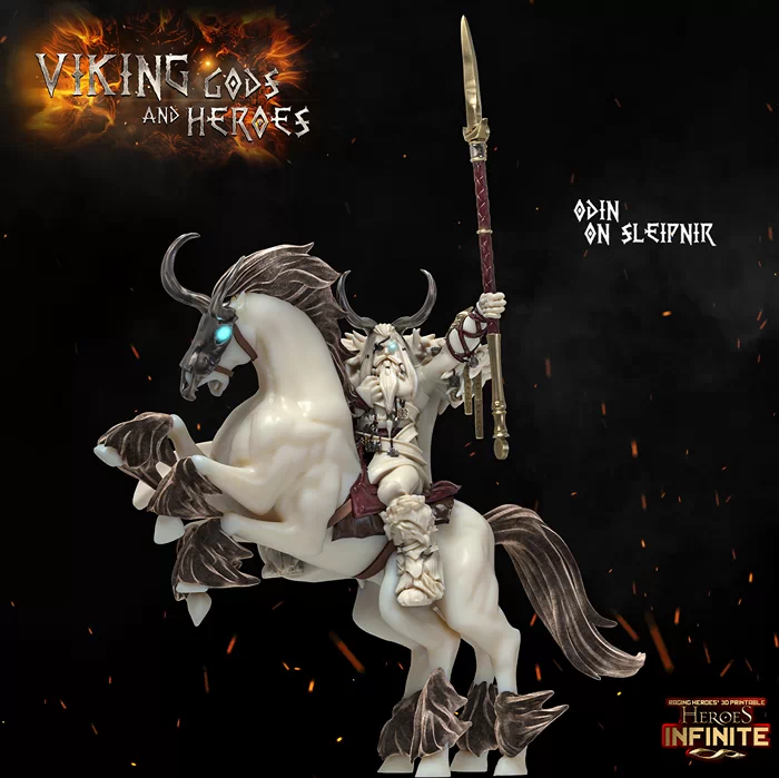 Heroes Infinite - Vikings Gods and Heroes - Odin on Sleipnir