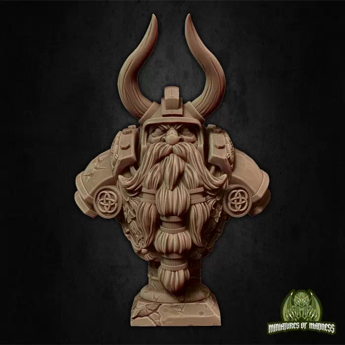 Miniatures Of Madness - Hold my Dwarf - King S Bust
