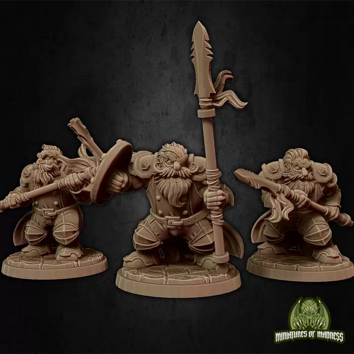 Miniatures Of Madness - Hold my Dwarf - Soldier Set 2