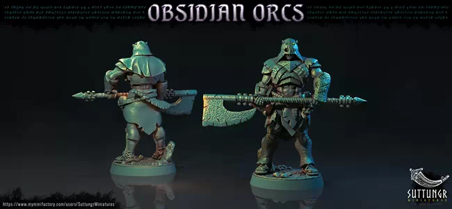 Suttungr Miniatures - The Obsidian Orc Warband - The Executioner