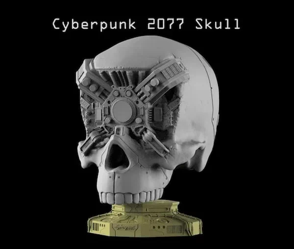Cyber skull - cyberpunk 2077