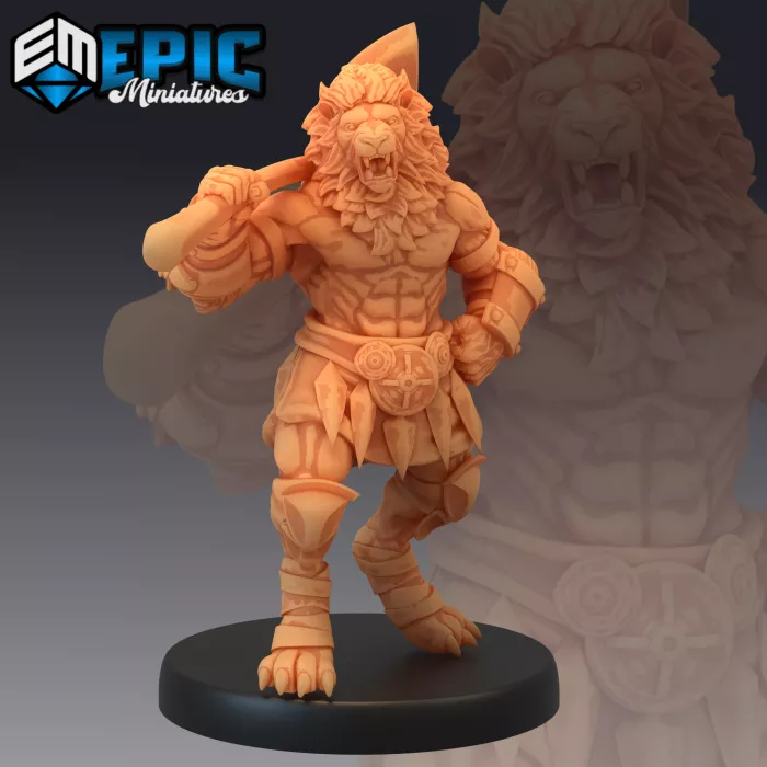 Tabaxi Lion Warrior Axe (Medium)