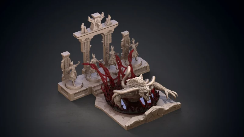 ClayCianide Miniatures - Hyborian Age - Blackring Sorcerers Altar