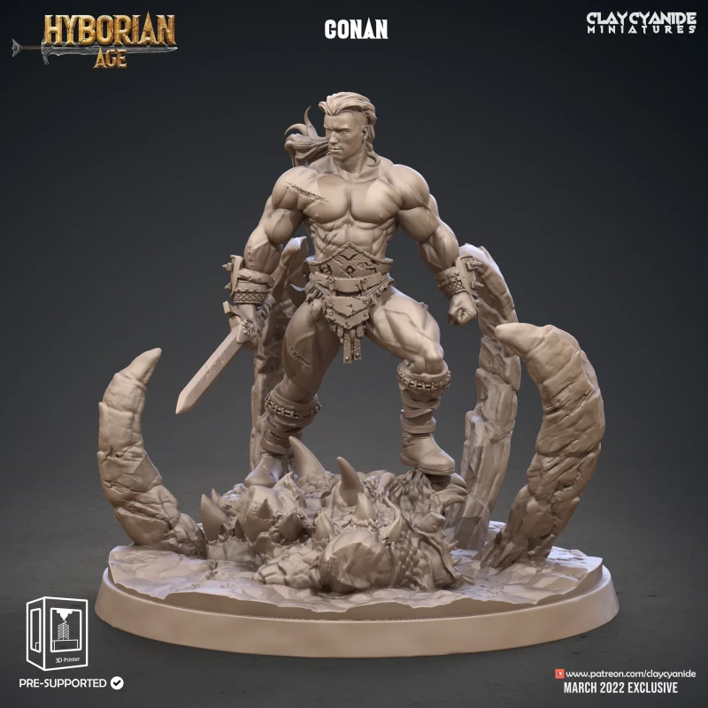 ClayCianide Miniatures - Hyborian Age - Conan