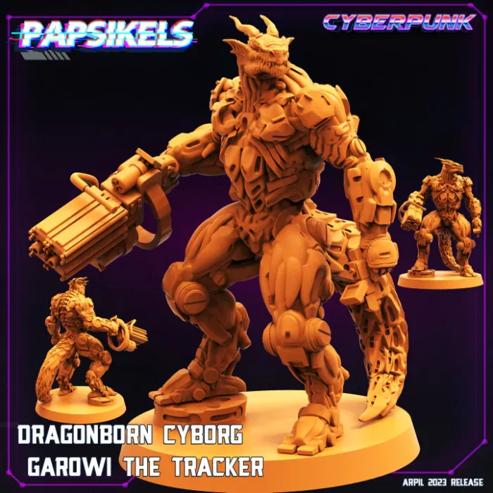 Dragonborn Cyborg Garowi The Tracker