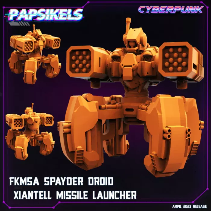 Fkmsa Spayder Droid Xiantell Missile Launcher