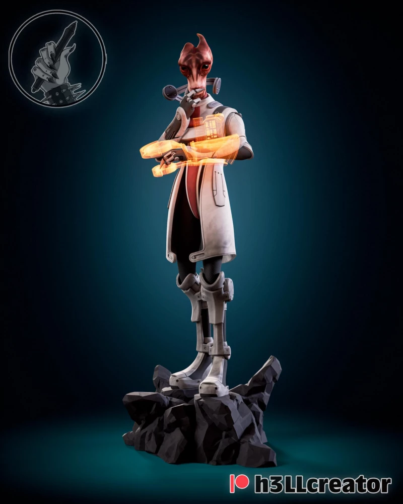 Mordin Sculpture and Bust