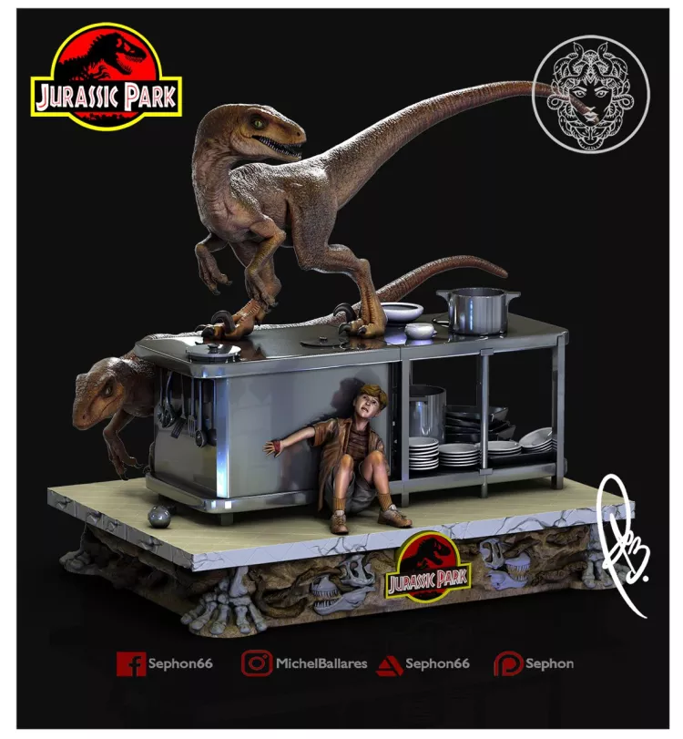 Jurassic Park Kitchen Scene