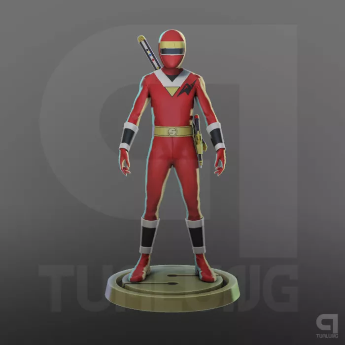 Red Kakuranger ninja - Sentai Japanese Hero