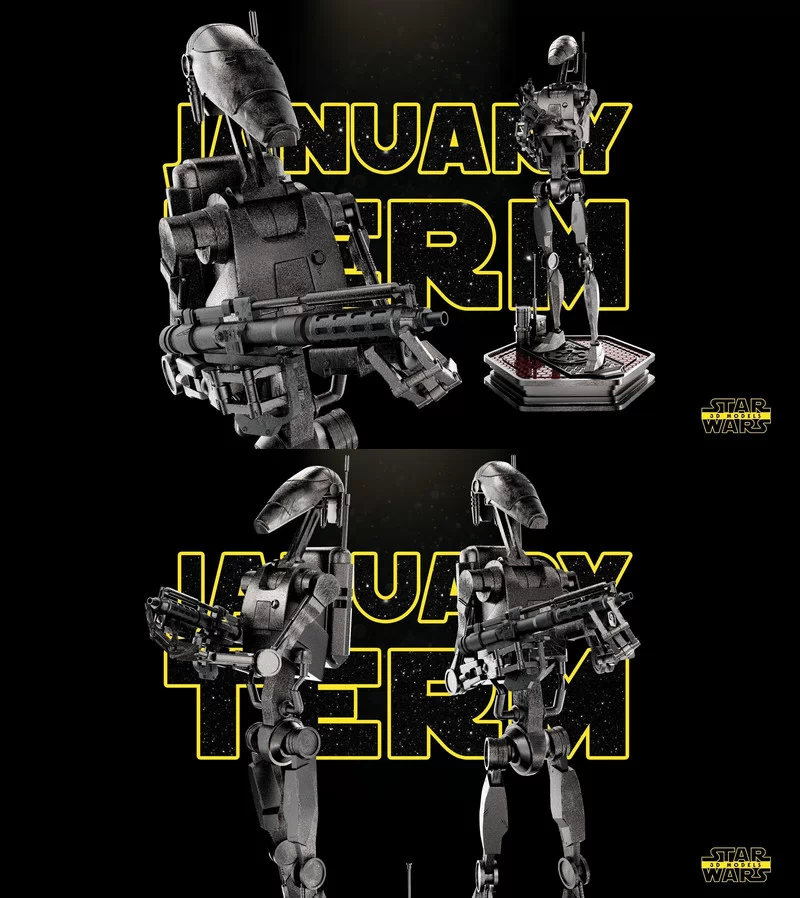 Star Wars – Combat Droid B-1 Sculpture