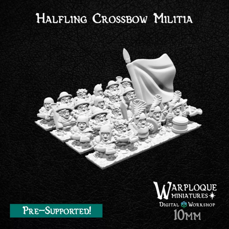 Warploque Miniatures - Halfling Crossbow Militia