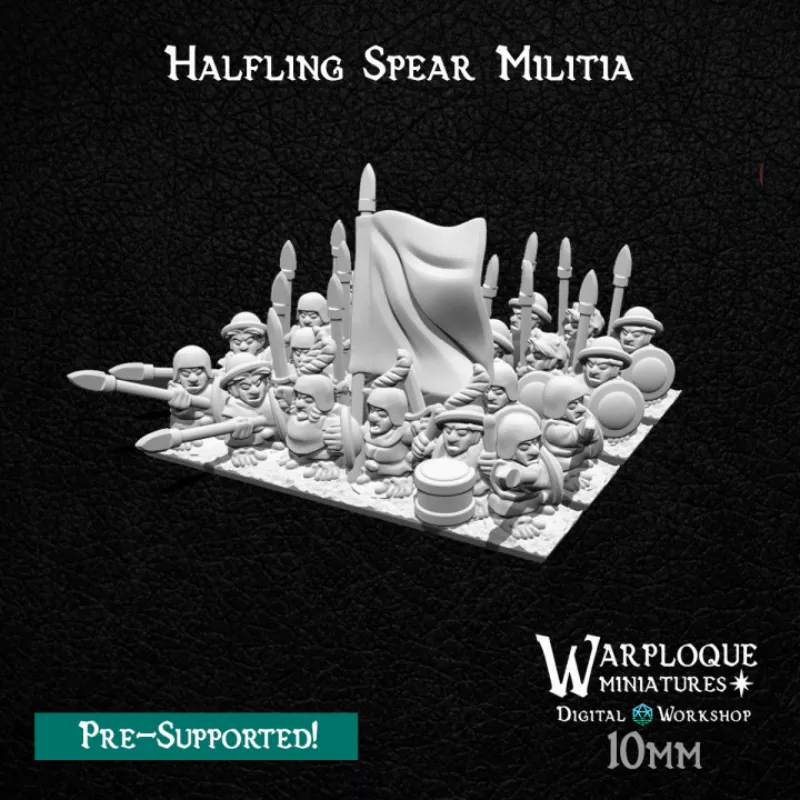 Warploque Miniatures - Halfling Spear Militia