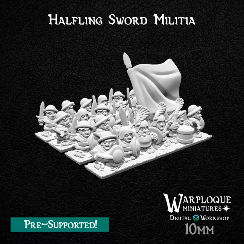 Warploque Miniatures - Halfling Sword Militia