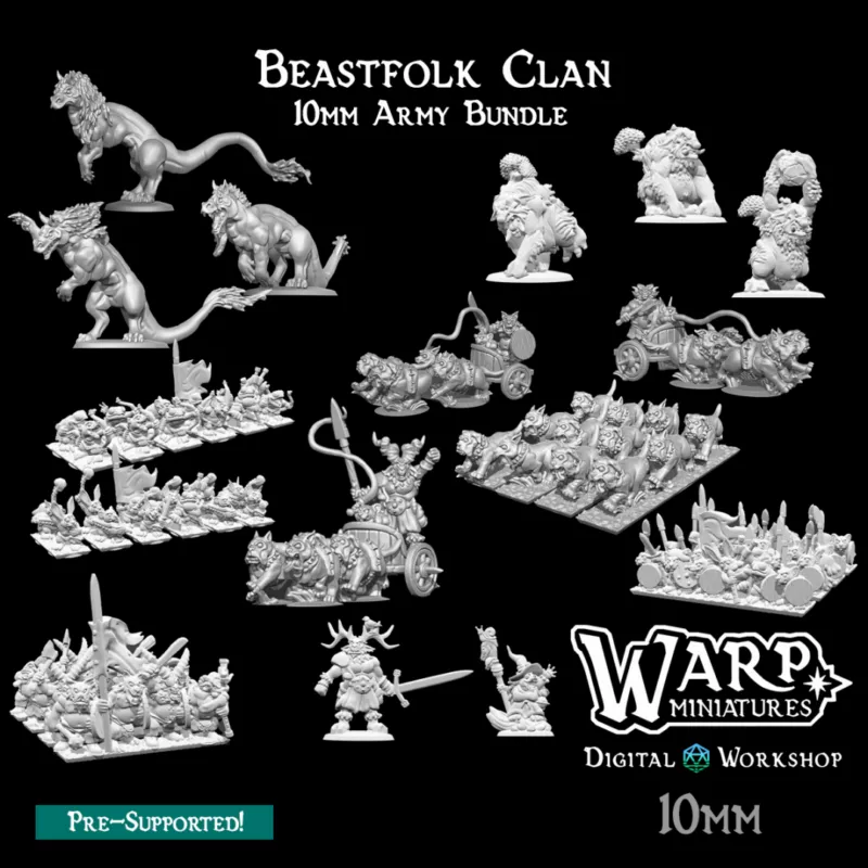 Warploque Miniatures - Beastfolk Clan
