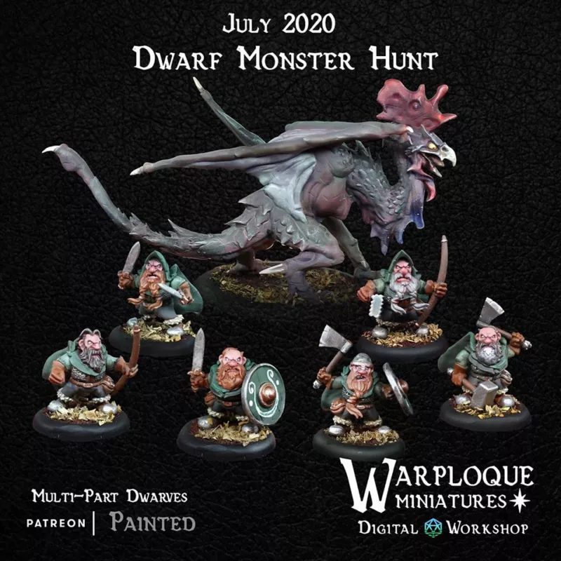 Warploque Miniatures - Dwarf Monster Hunt