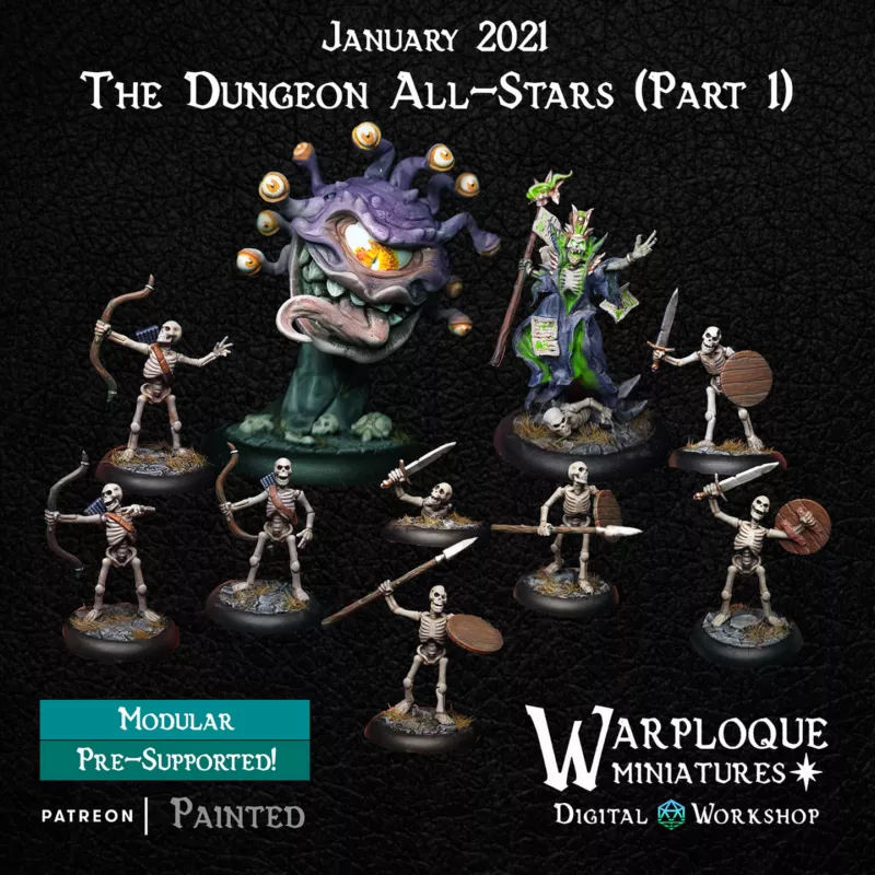 Warploque Miniatures - The Dungeon All-Stars (Part 1)