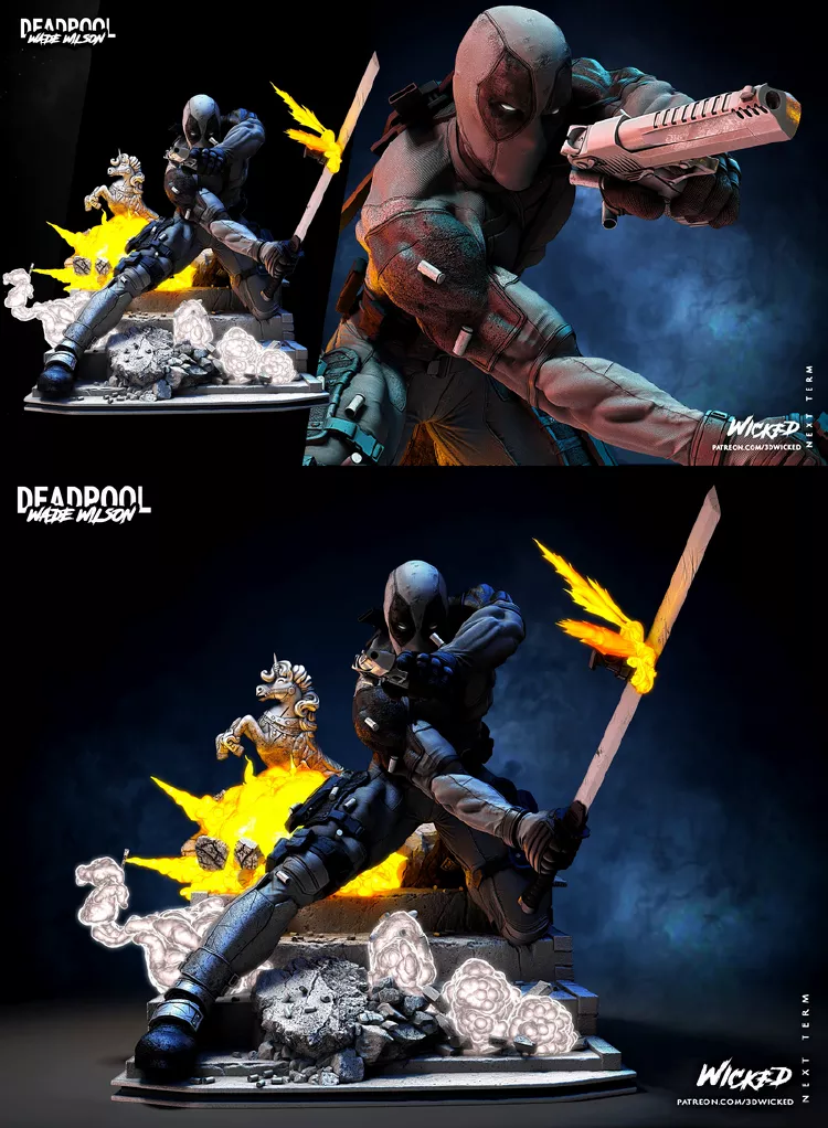 Marvel - Deadpool Sculpture