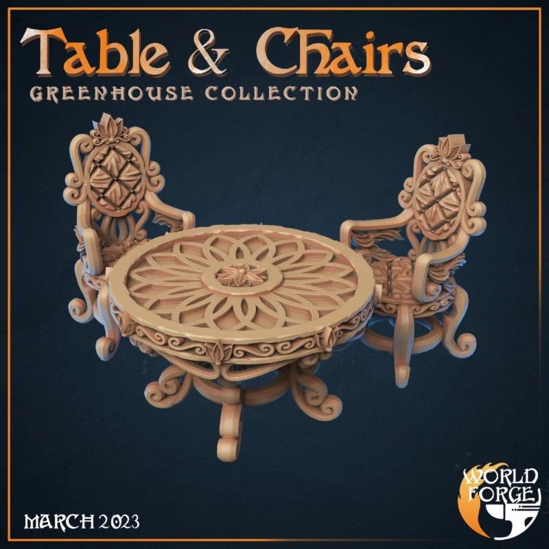 World Forge - Shadowdale GreenHouse - Table and chairs