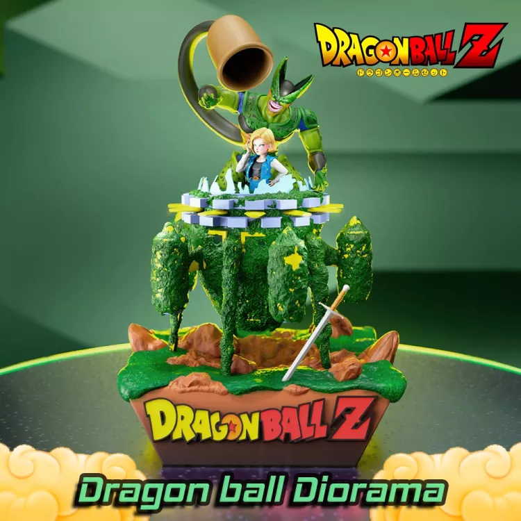 Dragon ball - saga cell diorama