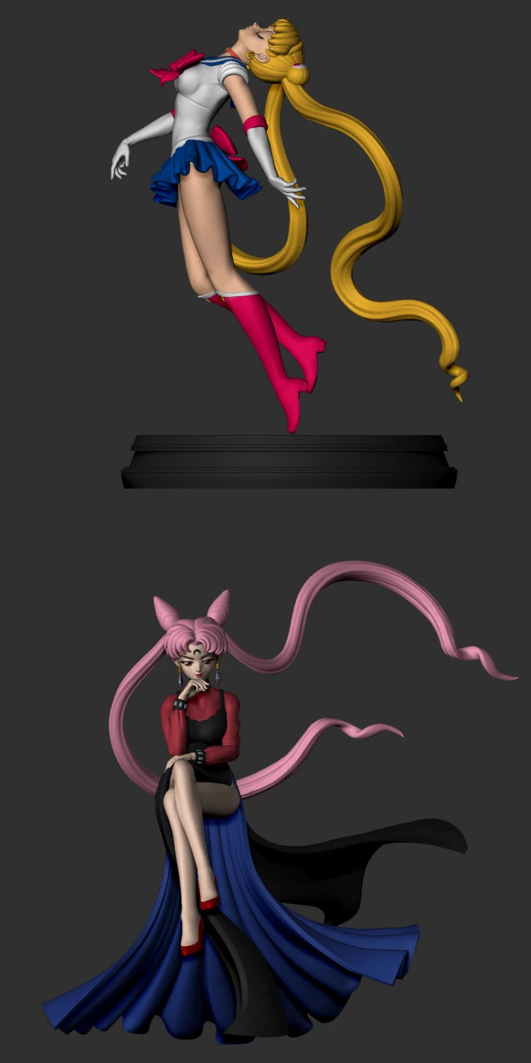 Black Lady and Sailor Moon