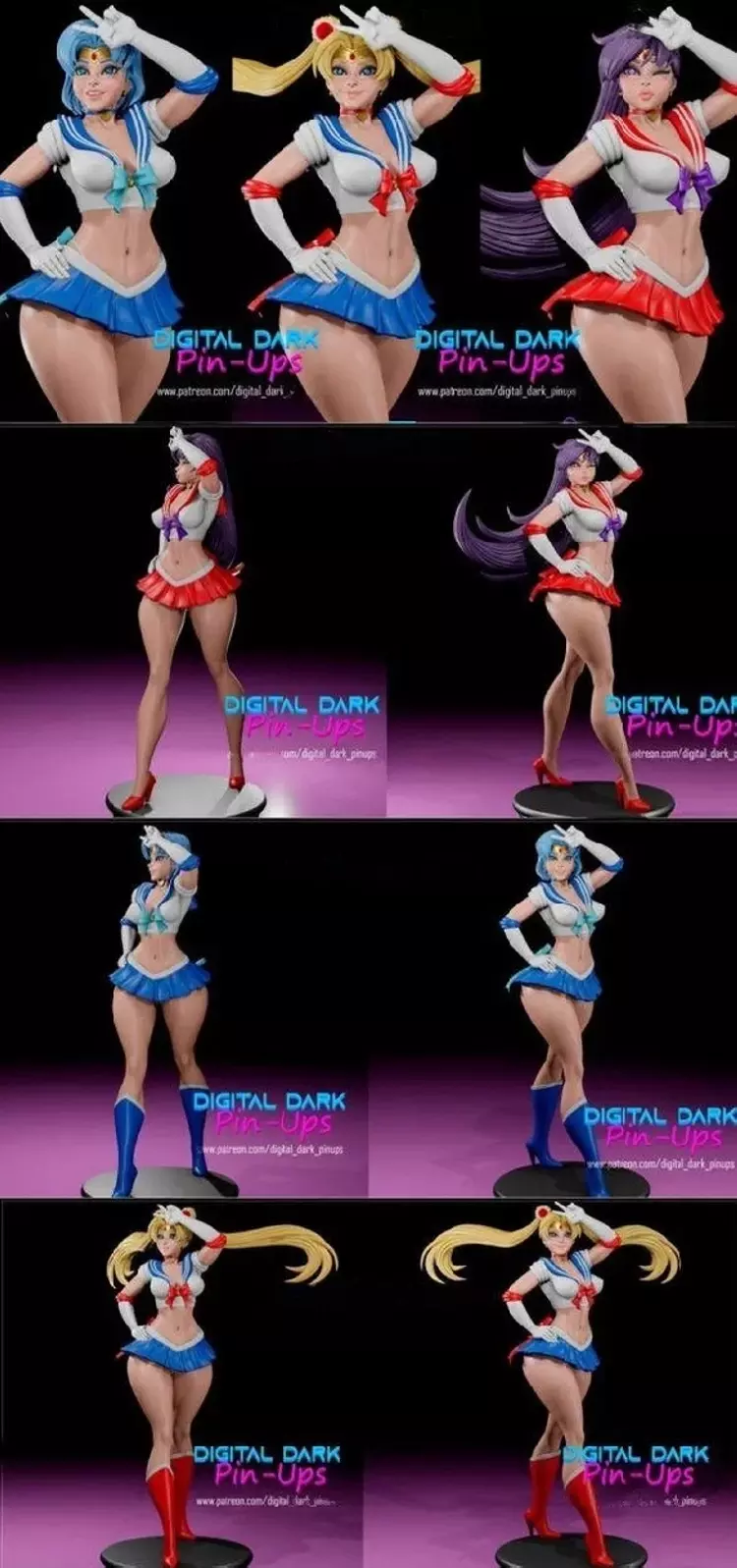 Sailor Anime girlsnbsp‣ AssetsFreecom