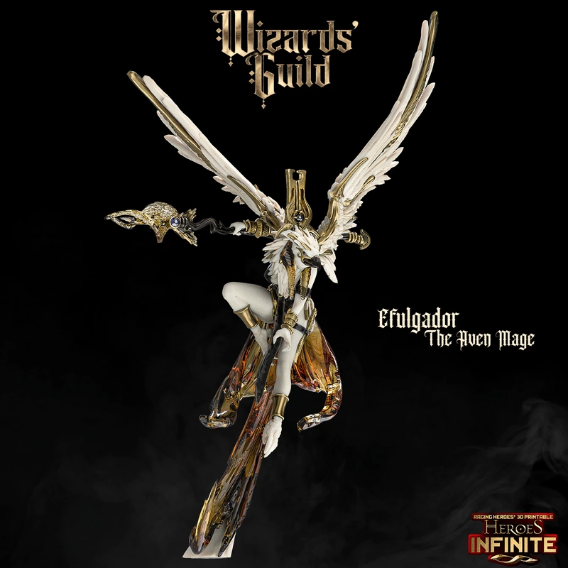 Efulgador, the Aven Mage - Heroes Infinite - Wizard's Guild