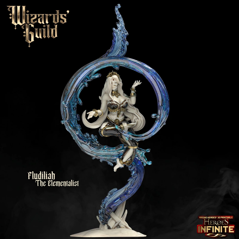 Fludiliah, the Elementalist - Heroes Infinite - Wizard's Guild
