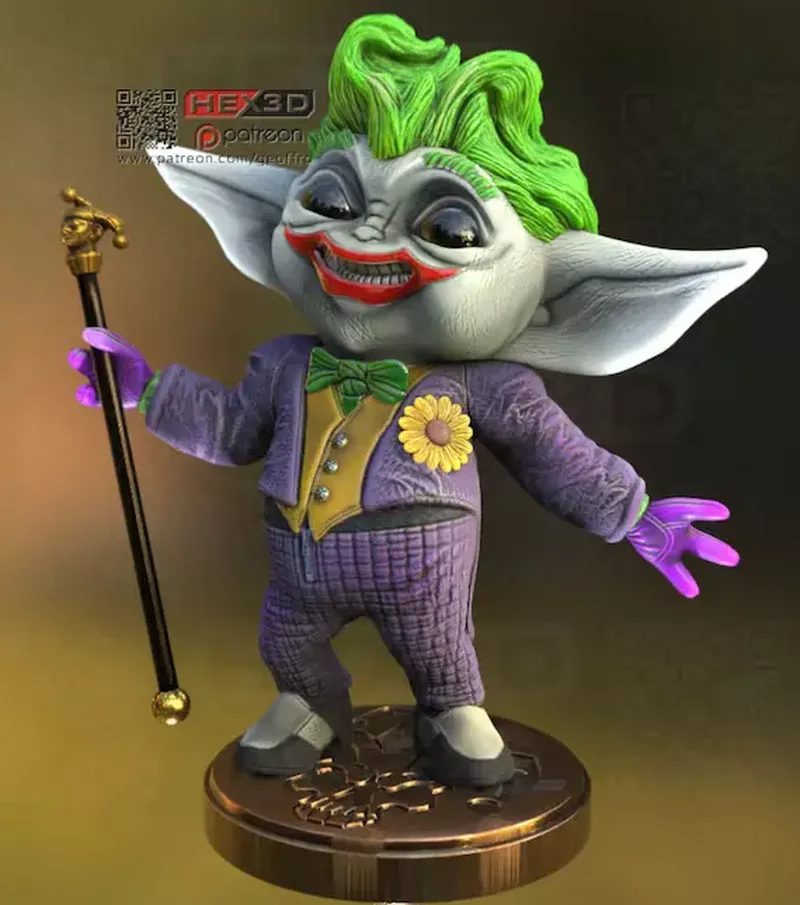 Grogu Yoda The Joker Mashup - A 'Joker'
