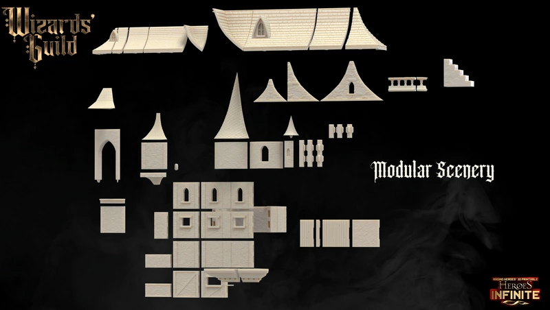 Modular Parts - Heroes Infinite - Wizard's Guild