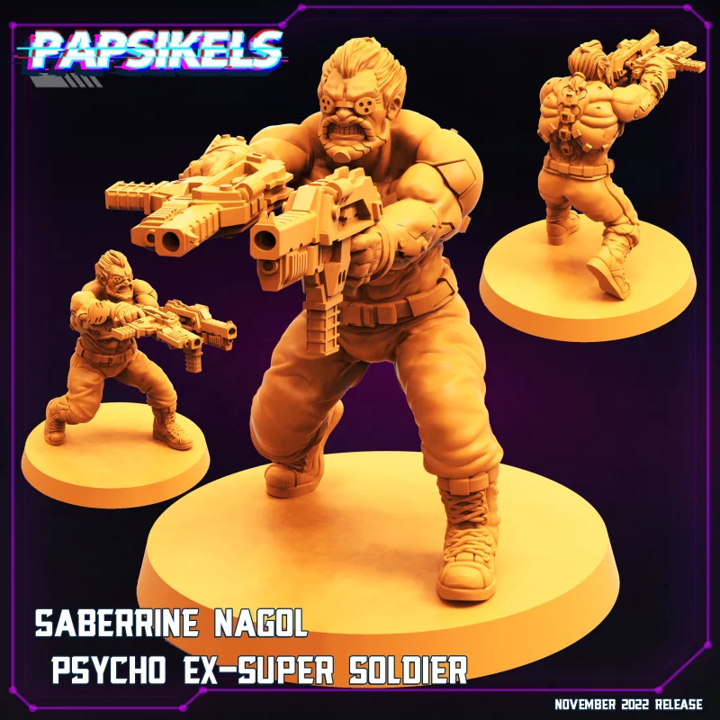 SABERRINE NAGOL PSYCHO EX-SUPER SOLDIER